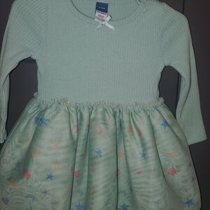 Old Navy Mint Green Kids Dress with Pastel Accents